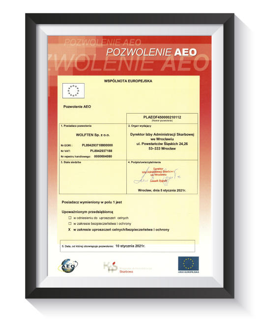 pozwolenie AEO pozwolenie AEO